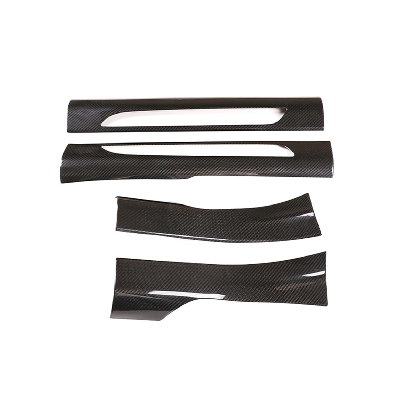 MIENAOC Autoinnendekoration Für MACAN 2014-2021/Auto Tür-Schwellen-verschleiss-Platte Abdeckung Trim Real Carbon Fiber Willkommen Pedal Schutz Auto deko Innenraum(Inside) von MIENAOC