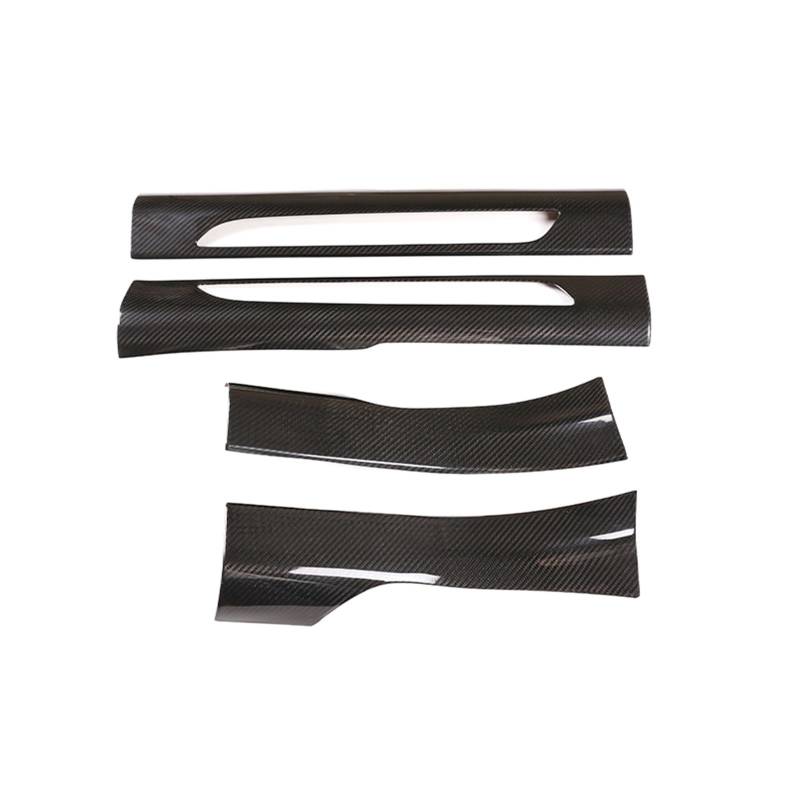 MIENAOC Autoinnendekoration Für MACAN 2014-2021/Auto Tür-Schwellen-verschleiss-Platte Abdeckung Trim Real Carbon Fiber Willkommen Pedal Schutz Auto deko Innenraum(Inside) von MIENAOC