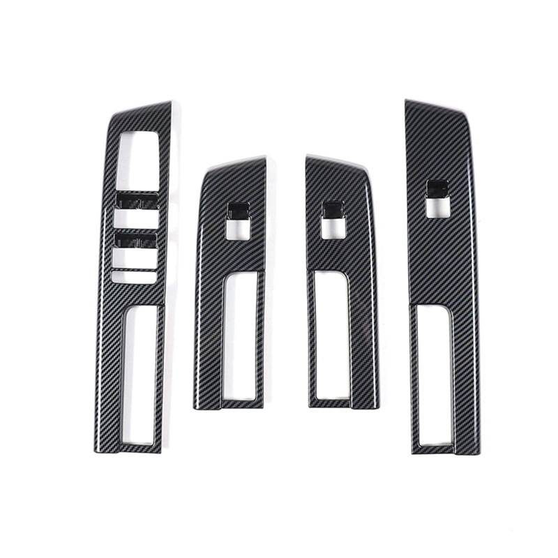 MIENAOC Autoinnendekoration Für Mitsubishi Für Triton L200 2024 / RHD Auto Fenster Glas Lift Schalter Taste Bedienfeld Rahmen Abdeckung Trim Auto deko Innenraum von MIENAOC