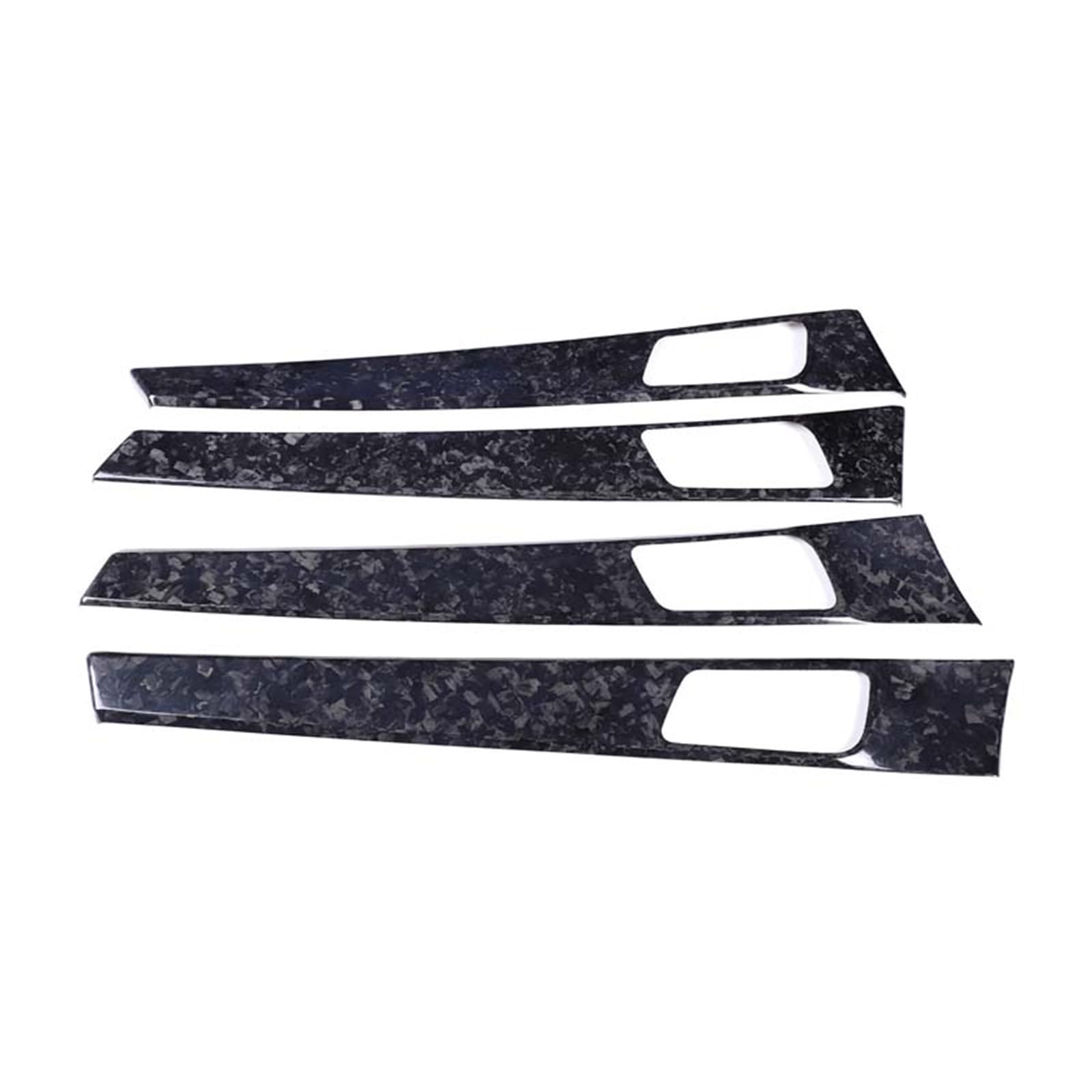 MIENAOC Autoinnendekoration Für Panamera 971 2017-2023 / Real Carbon Fiber Auto Innen Tür Griff Panel Rahmen Abdeckung Trim Aufkleber Auto deko Innenraum(Forging Pattern) von MIENAOC