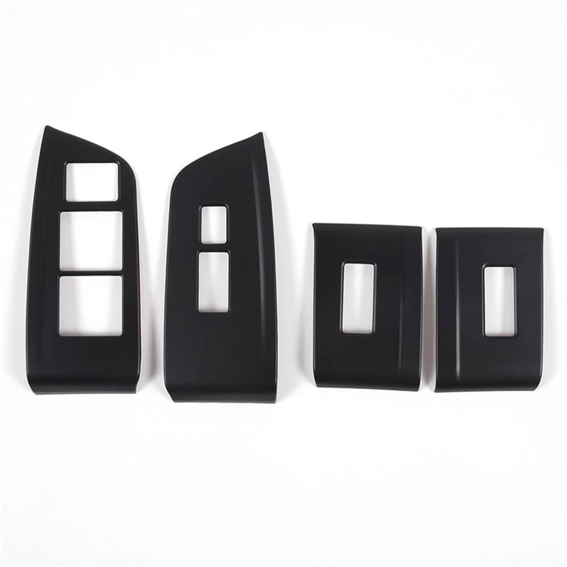 MIENAOC Autoinnendekoration Für Pilot 2015-2022/Auto Fenster Glas Lift-Taste Schalter Rahmen Tür Armlehne Panel Dekor Abdeckung Trim Auto deko Innenraum(Matte Black) von MIENAOC