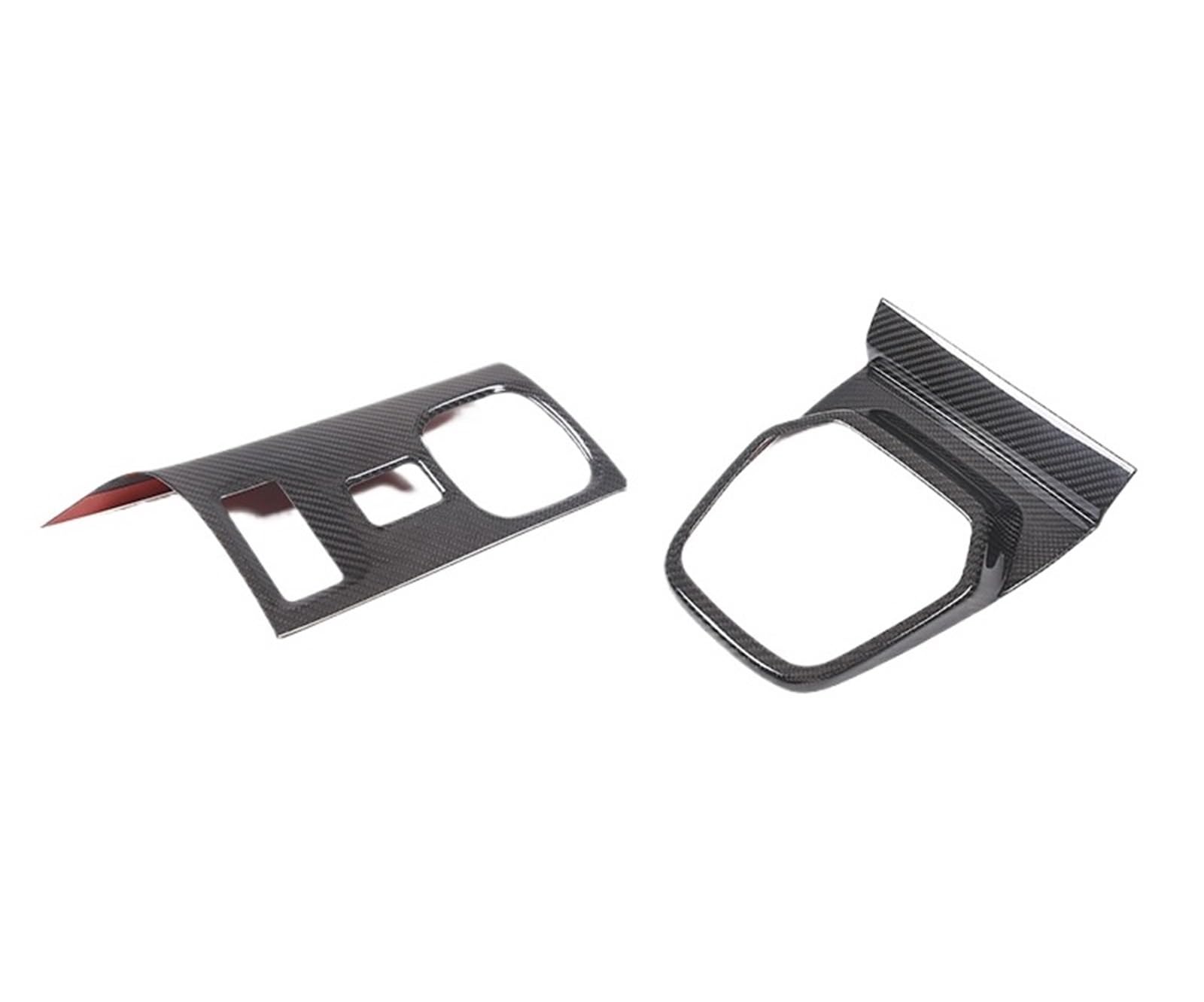 MIENAOC Autoinnendekoration Für Subaru Für BRZ 2022/Real Carbon Fiber Auto Getriebe Shift Panel Sitz Heizung Einstellung Rahmen Trim Aufkleber Auto deko Innenraum(Style C Carbon Fiber) von MIENAOC
