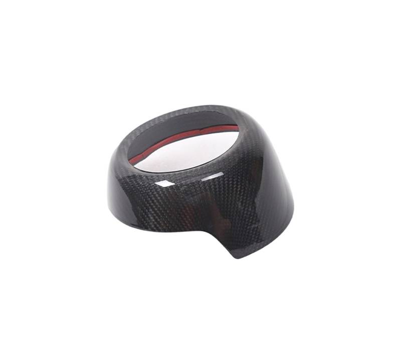 MIENAOC Autoinnendekoration Für Subaru Für WRX 2022 2023 2024/Real Carbon Fiber Auto Lenkrad Taste Panel Abdeckung Trim Aufkleber Auto deko Innenraum(Style E-1pcs) von MIENAOC