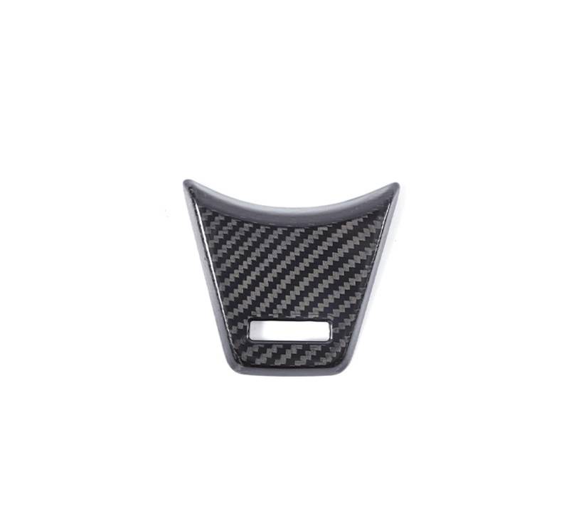 MIENAOC Autoinnendekoration Für Subaru Für WRX 2022 2023 2024/Real Carbon Fiber Auto Lenkrad Taste Panel Abdeckung Trim Aufkleber Auto deko Innenraum(Style G-1pcs) von MIENAOC