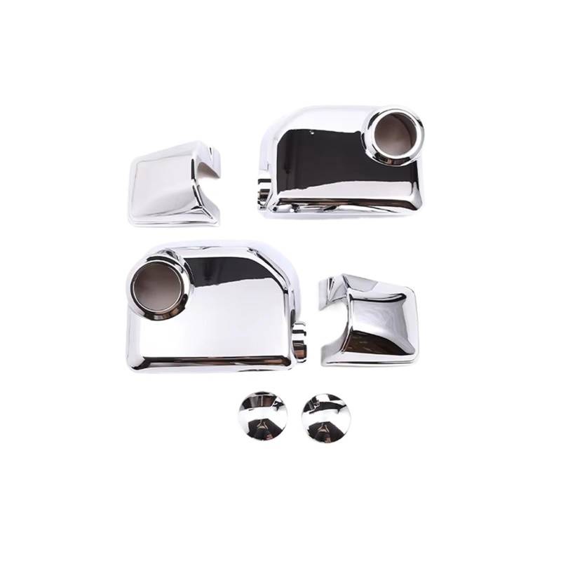 MIENAOC Autoinnendekoration Für Toyota Für FJ Cruiser 2007-2021 / ABS Carbon Fiber Auto Außenspiegel Abdeckung Dekorative Aufkleber Auto deko Innenraum(Silver) von MIENAOC