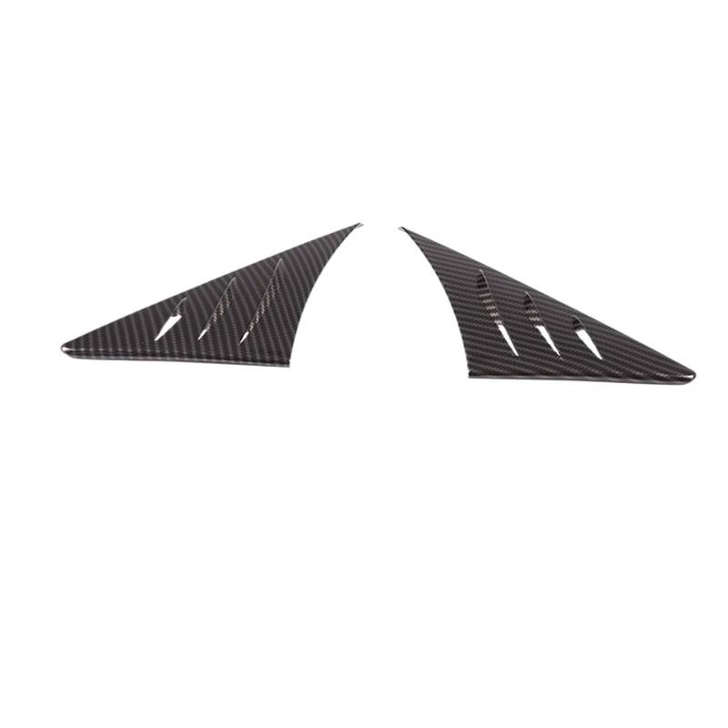 MIENAOC Autoinnendekoration Für Toyota Für GR Supra A90 2019-2022/Real Carbon Fiber Rückspiegel Seite Dreieck Spoiler Trim Dekorative Aufkleber Auto deko Innenraum(ABS Carbon Fiber) von MIENAOC