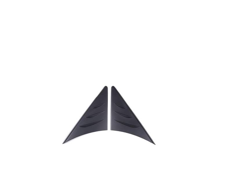 MIENAOC Autoinnendekoration Für Toyota Für GR Supra A90 2019-2022/Real Carbon Fiber Rückspiegel Seite Dreieck Spoiler Trim Dekorative Aufkleber Auto deko Innenraum(ABS Matte Black) von MIENAOC
