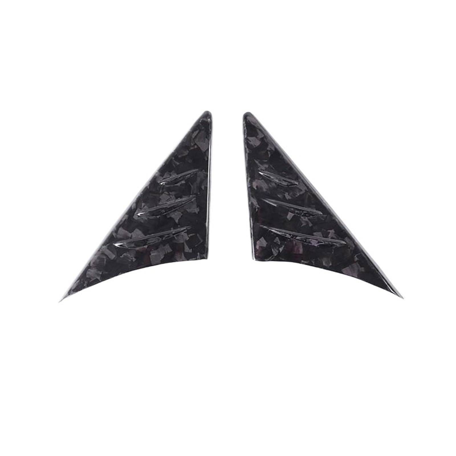 MIENAOC Autoinnendekoration Für Toyota Für GR Supra A90 2019-2022/Real Carbon Fiber Rückspiegel Seite Dreieck Spoiler Trim Dekorative Aufkleber Auto deko Innenraum(Forged pattern2) von MIENAOC
