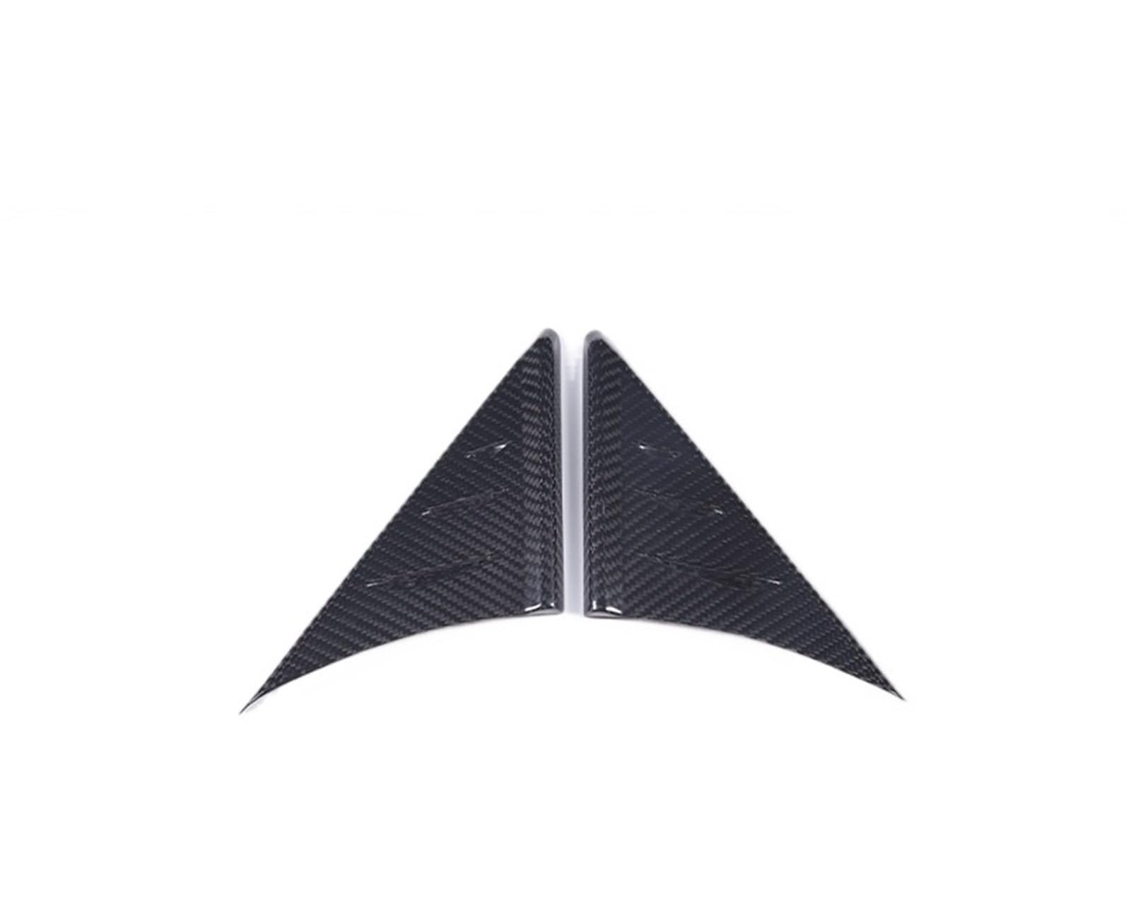 MIENAOC Autoinnendekoration Für Toyota Für GR Supra A90 2019-2022/Real Carbon Fiber Rückspiegel Seite Dreieck Spoiler Trim Dekorative Aufkleber Auto deko Innenraum(Real Carbon Fiber) von MIENAOC