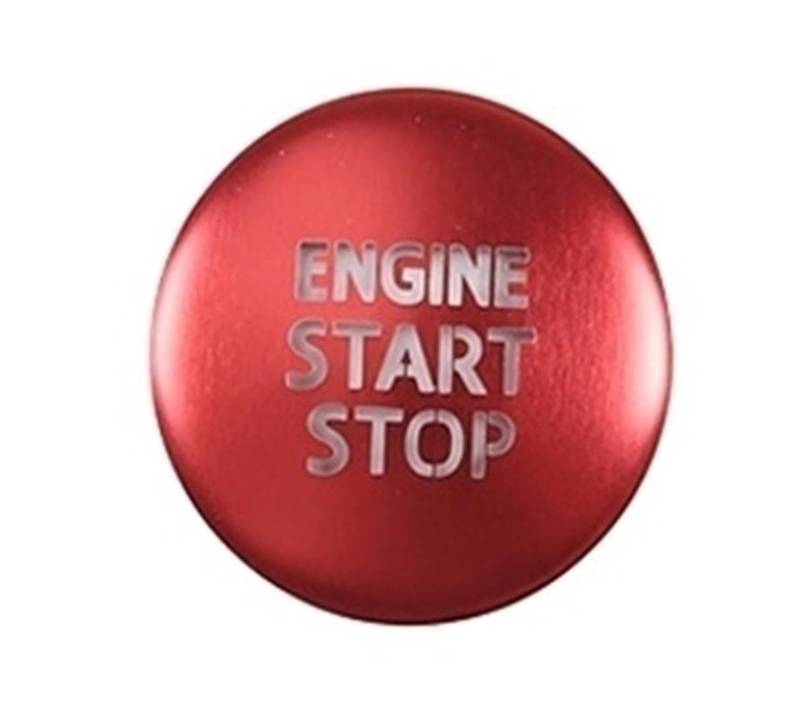 MIENAOC Autoinnendekoration Für Toyota Für Tacoma 2016-2020/Auto Konsole Motor Zündung Start Stop Schalter Push Button Abdeckung Trim Aufkleber Auto deko Innenraum(Red) von MIENAOC