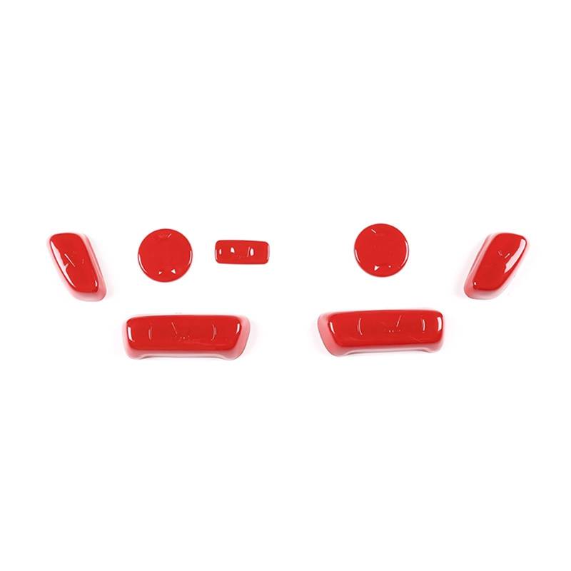 MIENAOC Autoinnendekoration Für Toyota Für Tundra 2014-2020/Auto Sitz Einstellung Schalter Knob Button Control Abdeckung Garnieren Trim Auto deko Innenraum(Red) von MIENAOC
