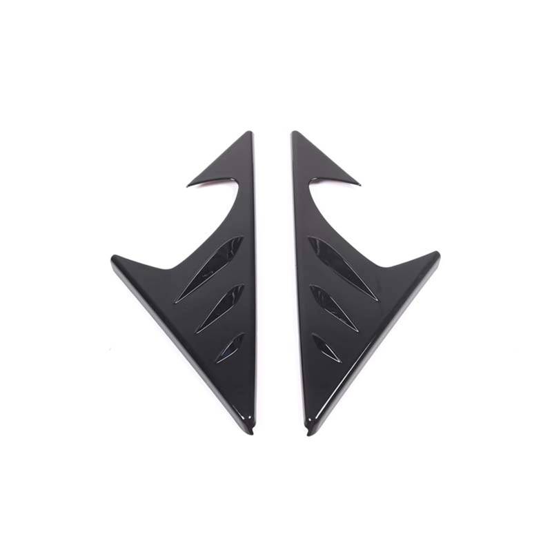 MIENAOC Autoinnendekoration Für X1 U11 2023-2024 / ABS Gloss Black Auto Rückspiegel Seitendreieck Spoiler Trim Dekorativer Aufkleber Auto deko Innenraum(Black) von MIENAOC