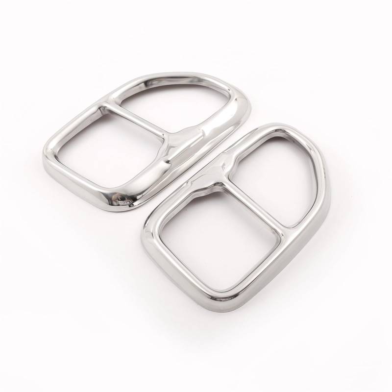 MIENAOC Autoinnendekoration Für X3 G01 X4 G02 2018-2022/Edelstahl Auto Hinten Auspuff Rohr Abdeckung Trim Schwanz Throat Rahmen Auto deko Innenraum(Style A-Silver) von MIENAOC