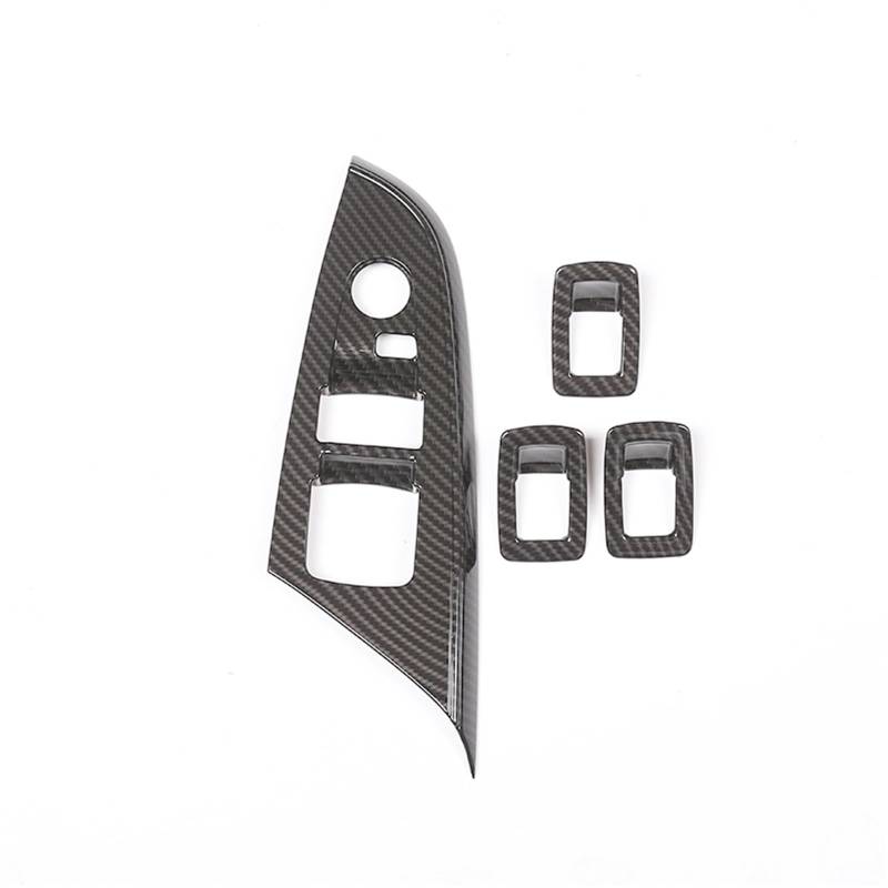 MIENAOC Autoinnendekoration Für X3 X4 F25 F26 2011-2017/Auto Fenster Glas Hebe Schalter Tasten Rahmen Dekoration Abdeckung Trim Auto Zubehör Auto deko Innenraum(Carbon Fiber) von MIENAOC