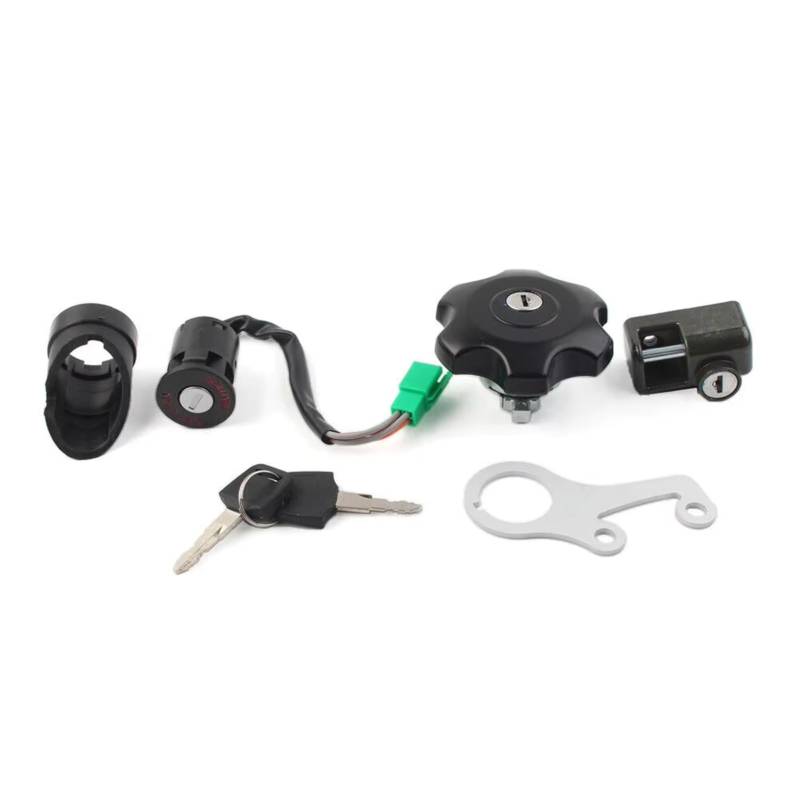Schlüsselschalter Für Suzuki Für DRZ400SM 2005-2022 Motorrad Zündschlüssel Schalter Tankdeckel Schloss Set Motorrad Zündschloss von MIENAOC