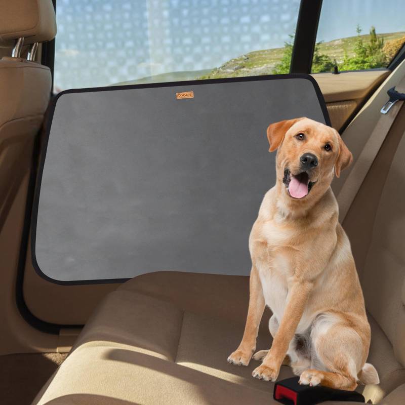 MIGHTYDUTY Türschutz Auto Hund 2 Stück/Set Wasserdicht Leicht zu reinigen Schnelle Installation Pet Dog Autotürabdeckung Geeignet für die meisten Autos (Grau) von MIGHTYDUTY
