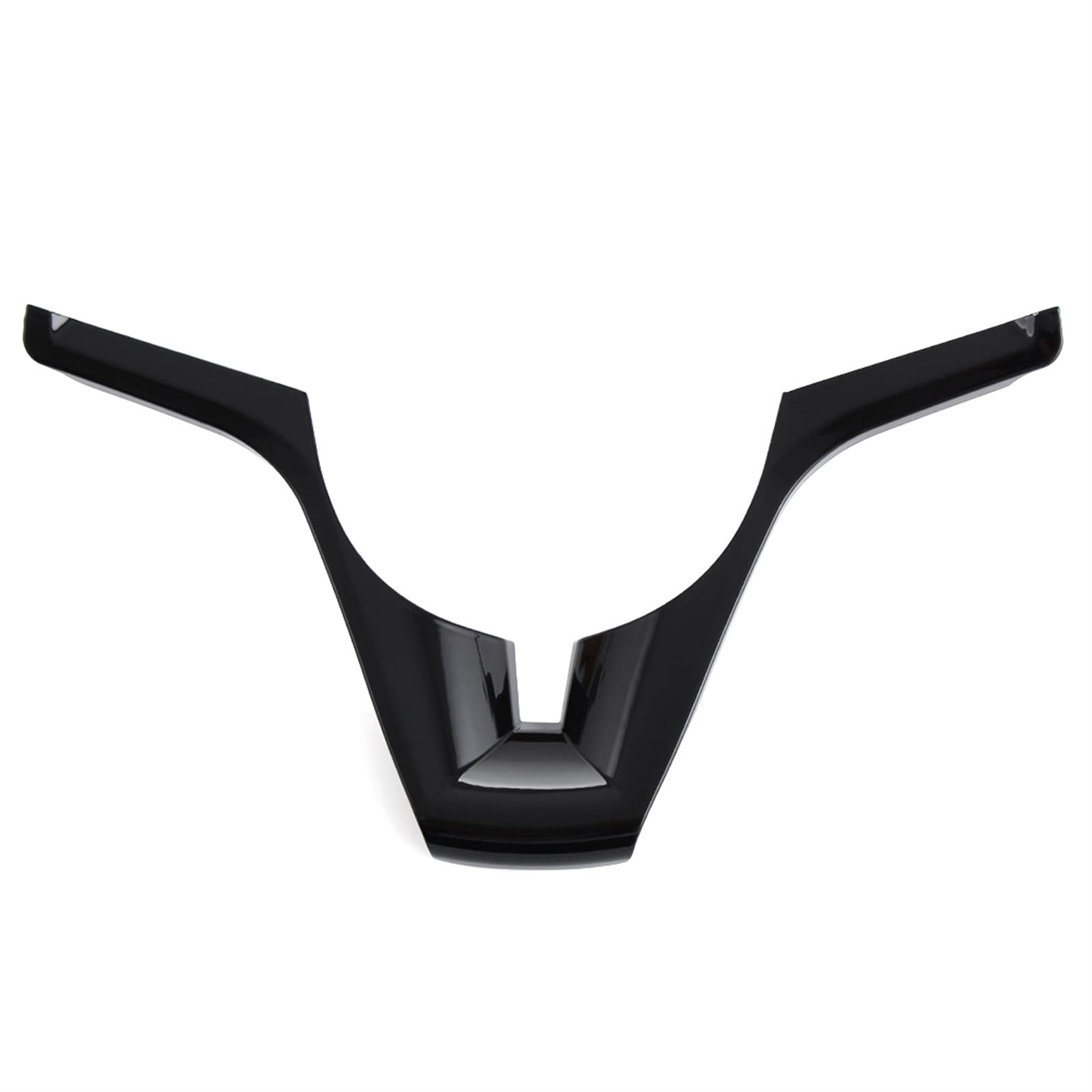 MILLAY Auto-Lenkrad-Trimmabdeckung Chrom-Aufkleber-Zubehör for Chevrolet Cruze Trax Tracker Sedan Fließheck 2009-2015 (Size : Black) von MILLAY