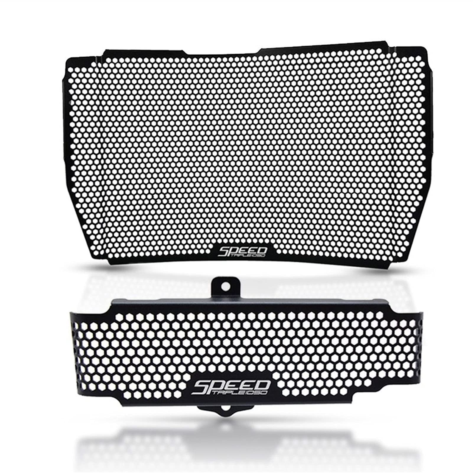 MILLAY Motorrad Kühler Grill Cover Ölkühler Guard Fit for Triumph Speed ​​Triple 1050 S Rs 2018 2019 2020 Speed ​​Triple 1050 2011-2017 Motorrad Kühlergrill (Size : Set SpeedTriple1050) von MILLAY