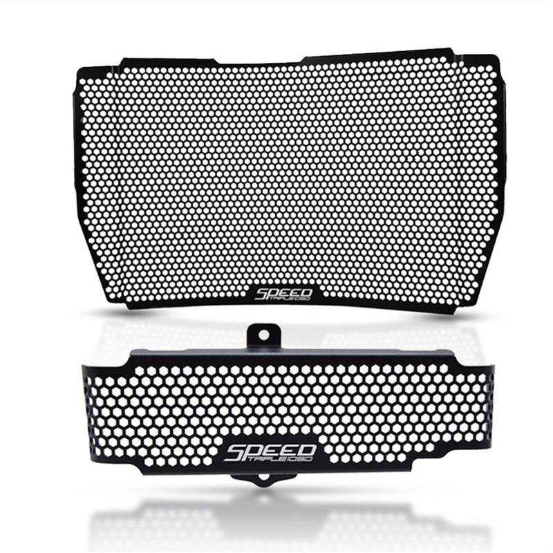 MILLAY Motorrad Kühler Grill Cover Ölkühler Guard Fit for Triumph Speed ​​Triple 1050 S Rs 2018 2019 2020 Speed ​​Triple 1050 2011-2017 Motorrad Kühlergrill (Size : Set SpeedTriple1050) von MILLAY
