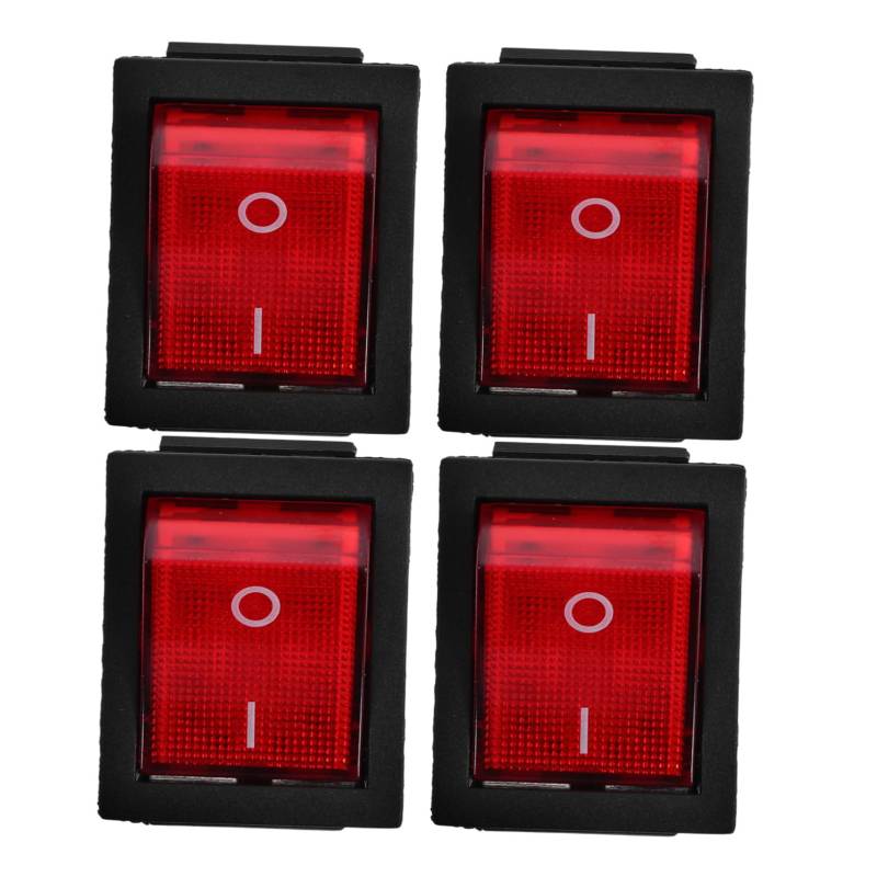 MINAOLULUS 4 Stück Boots schalter Wippschalter für Boote ein aus ein Wippschalter Ein-Aus-Wippschalter Zubehör für Generatoren Kippschalter elektrischer Schalter Kupfer von MINAOLULUS