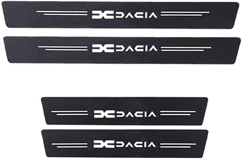 Ndier 4 Stück MINGCHUO Mit Leuchteffekt Auto Carbon Fiber Einstiegsleisten Türschweller, für Dacia Spring Lodgy Dokker Duster Logan Sandero Stepway rutschfeste Anti-KratzTrim Scuff (Nachtlicht1) von MINGCHUO