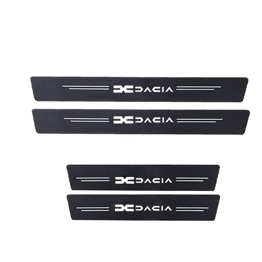 Ndier 4 Stück MINGCHUO Mit Leuchteffekt Auto Carbon Fiber Einstiegsleisten Türschweller, für Dacia Spring Lodgy Dokker Duster Logan Sandero Stepway rutschfeste Anti-KratzTrim Scuff Ndier 4 Stück MINGCHUO Mit Leuchteffekt Auto Carbon Fiber Einstiegsleisten Türschweller, für Dacia Spring Lodgy Dokker Duster Logan Sandero Stepway rutschfeste Anti-KratzTrim Scuff von MINGCHUO