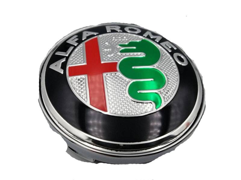 4 Stück Radnabendeckel für Alfa Romeo Giulietta 2011, Hochwertiges Felgenkappen Auto Radnabendeckel für Auto Ersetzen Nabendeckel,65MM von MINGFU