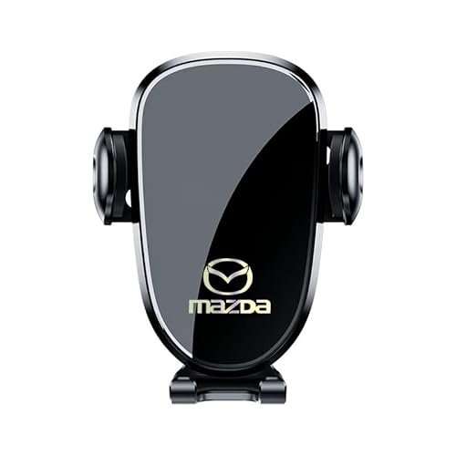 Handy Halterung Auto für Mazda 3 2 6 Atenza Axela Mx3 Mx5 Cx-5 Cx-3, 360° Drehbar kfz Handyhalterung KFZ Handy Halterung mit EIN-Knopf-Release Handyhalter Auto von MINGFU