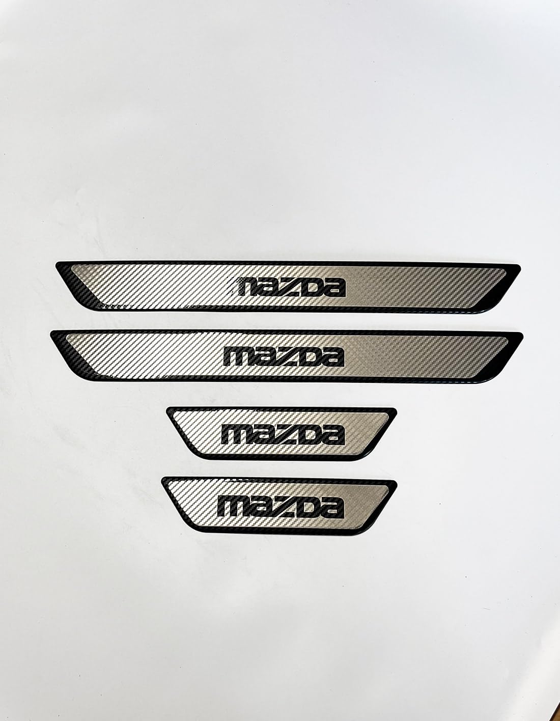 MINGFU 4 Stück Edelstahl Einstiegsleisten für Mazda MX-5 Miata 1999-2005 2006-2015 2016-2025, Edelstahl Material Autotürschwellenleiste Schwellerleisten Auto Zubehör,3 von MINGFU
