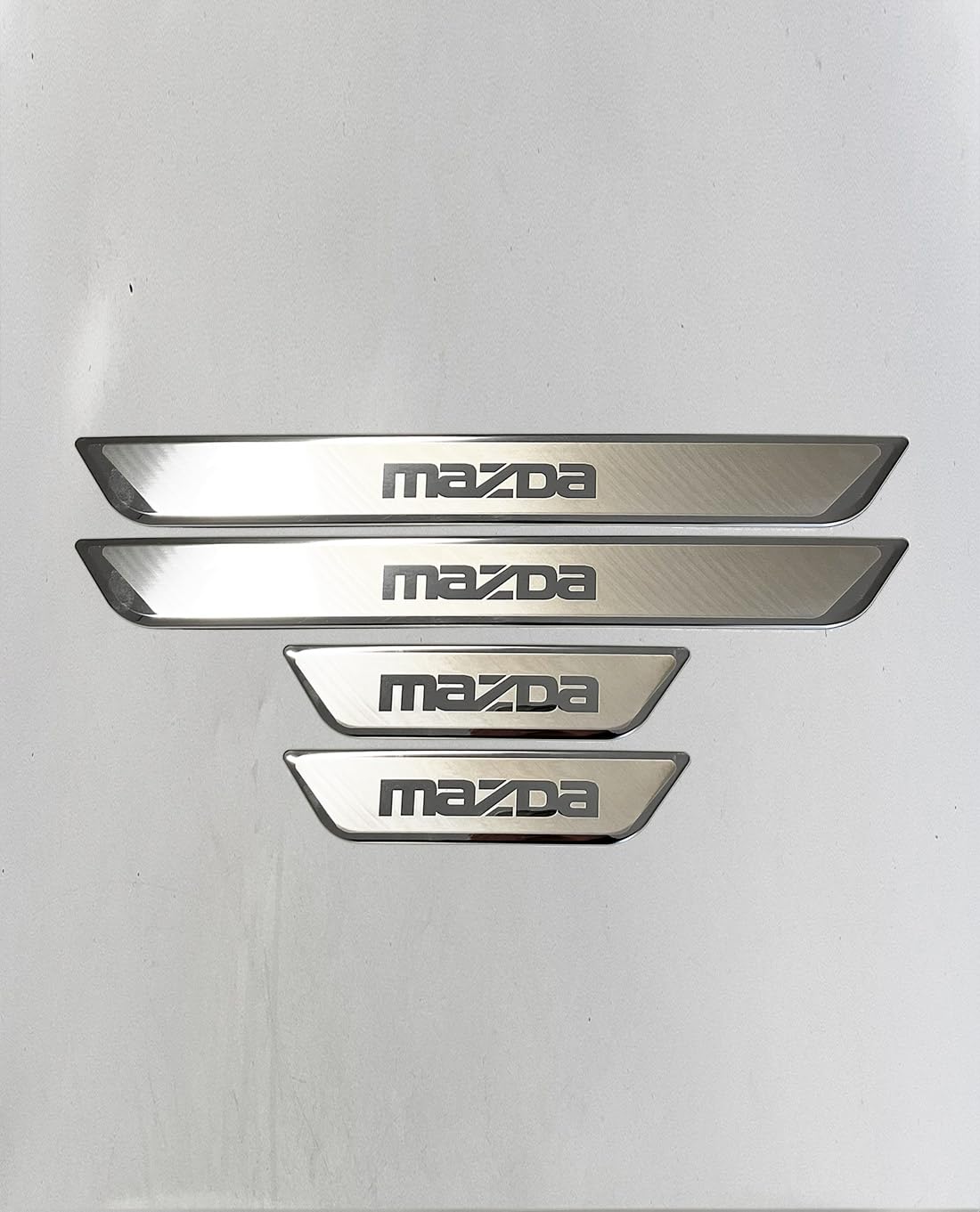 MINGFU 4 Stück Edelstahl Einstiegsleisten für Mazda MX-5 Miata 1999-2005 2006-2015 2016-2025, Edelstahl Material Autotürschwellenleiste Schwellerleisten Auto Zubehör,4 von MINGFU