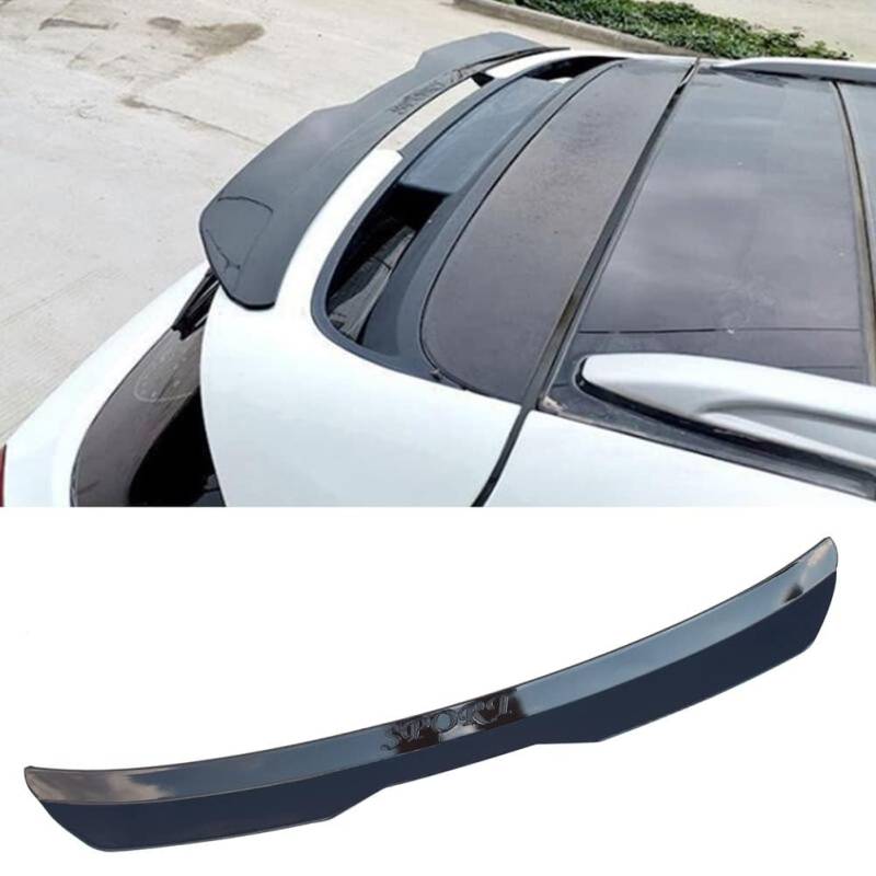 MINIKS Auto Heckspoiler Spoiler für BMW X3 (2011-2017) [F25], Schwarz, Glossy Black, Selbstklebend, Heckspoilerlippe Kofferraumspoiler Zubehör von MINIKS