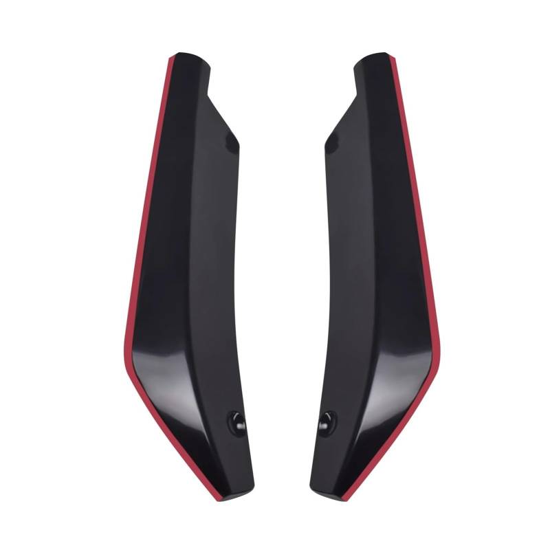 Heckspoiler 2 Stück Universal Auto Hintere Stoßstange Lip Spoiler Diffusor Splitter Scratch Protector Auto-Styling Stoßstange Streifen Kofferraum Spoiler(5) von MINIKS