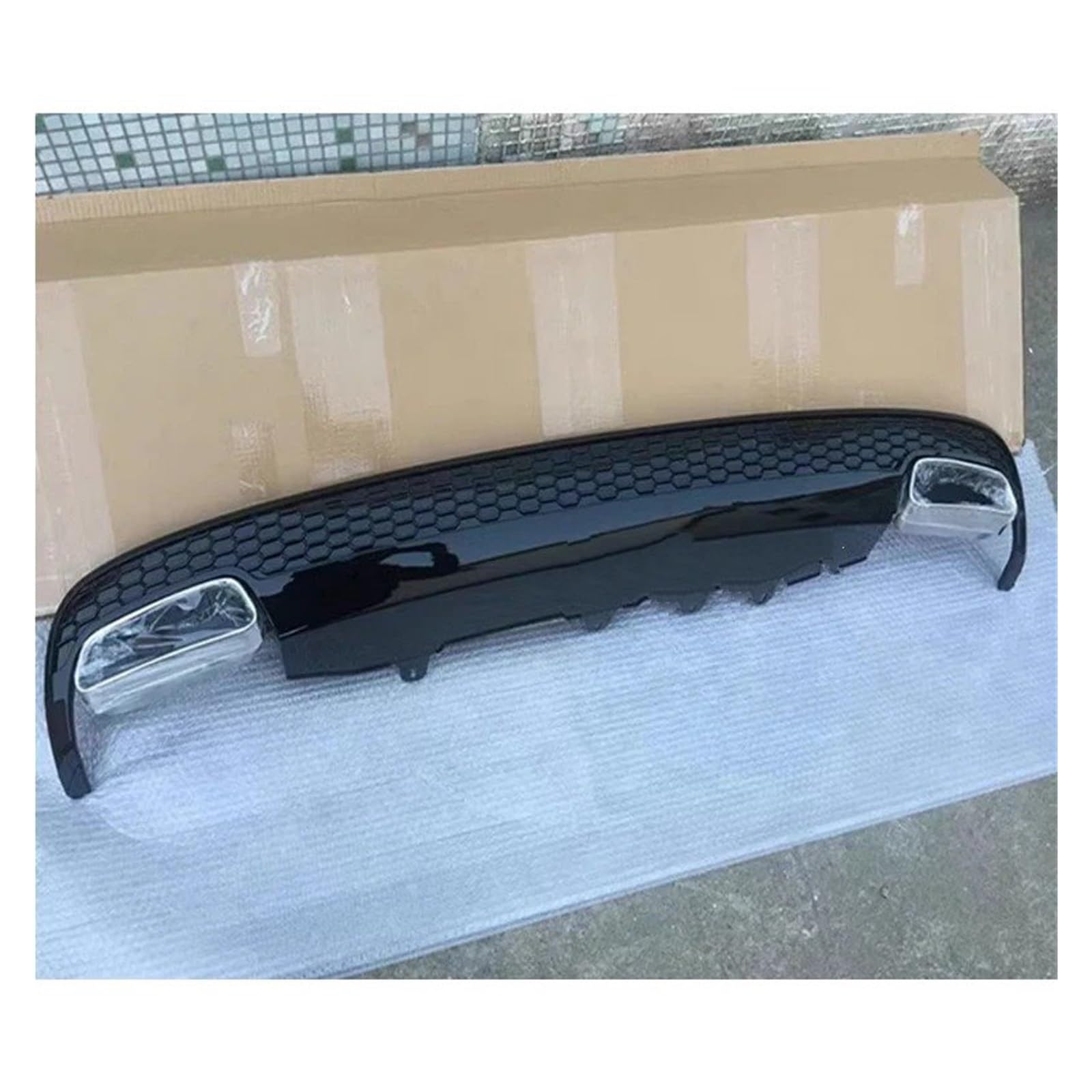 Heckspoiler Für A6 C7 2012 2013 2014-2015 Upgrade S6 Heckstoßstangendiffusor Autoteile S6 Style Heckstoßstangenlippe Kofferraum Spoiler(02) von MINIKS