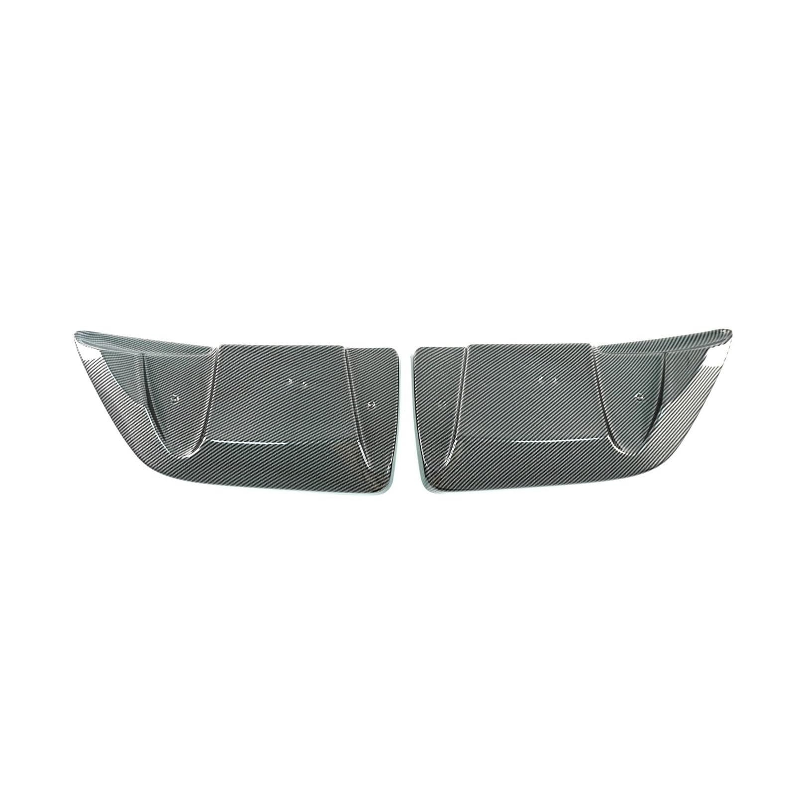 Heckspoiler Für Chevrolet Für Corvette C6 2005-2013 Seitensplitter Heckstoßstangenecke Glänzend Schwarz Carbon Fiber Print Autozubehör Body Kit Kofferraum Spoiler(Carbon Fiber Print) von MINIKS