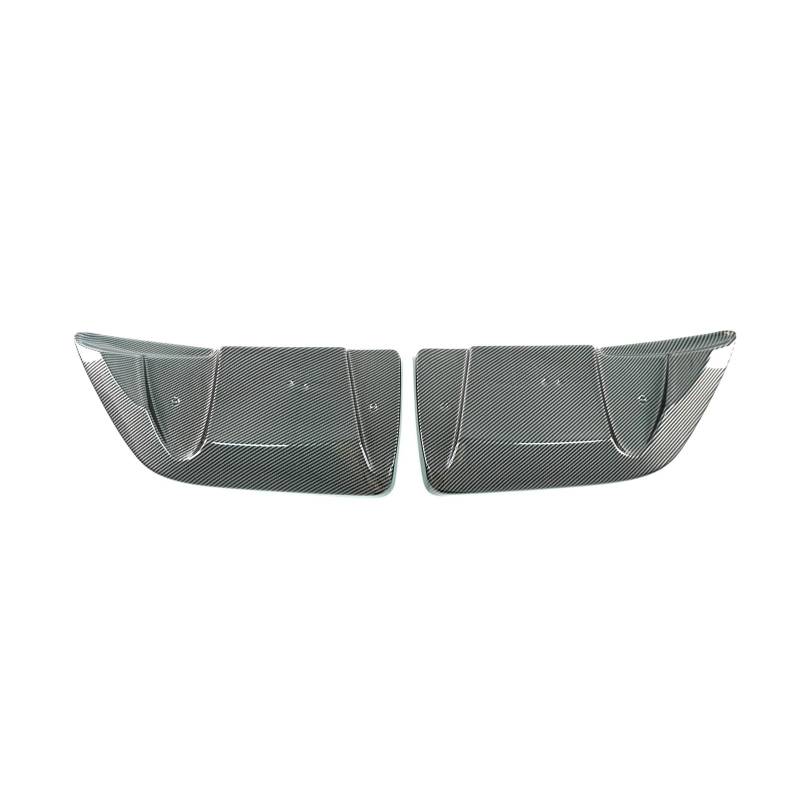 Heckspoiler Für Chevrolet Für Corvette C6 2005-2013 Seitensplitter Heckstoßstangenecke Glänzend Schwarz Carbon Fiber Print Autozubehör Body Kit Kofferraum Spoiler(Carbon Fiber Print) von MINIKS