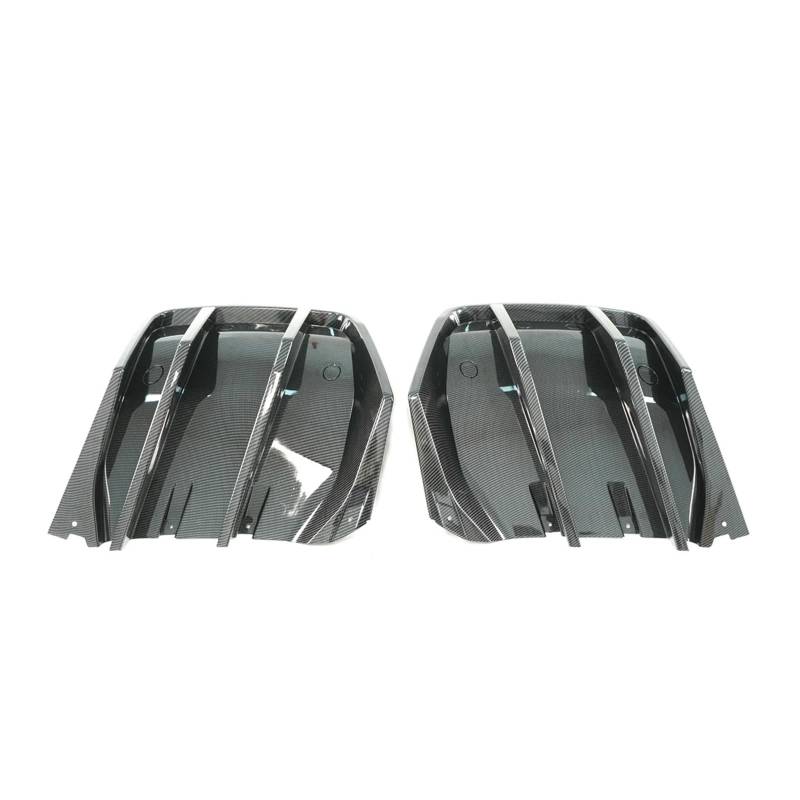 Heckspoiler Für Chevrolet Für Corvette C7 2014-2019 Alle Modelle Für Stingray Für Grand Für Sport Heckstoßstangen-Diffusor-Bodykit Mattschwarz Kofferraum Spoiler(Carbon Fiber Print) von MINIKS