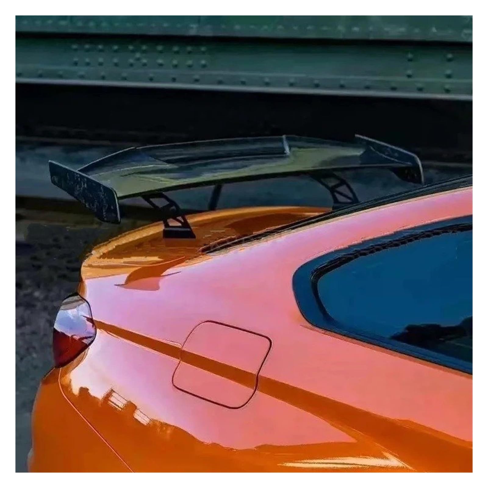 Heckspoiler Für F30 F32 F36 F10 F12 F82 E92 G30 G20 E82 E90 M2 M3 M4 MAD ABS Textur Von Holz Heckspoiler Auto Styling Kofferraum Spoiler(Glossy Black) von MINIKS