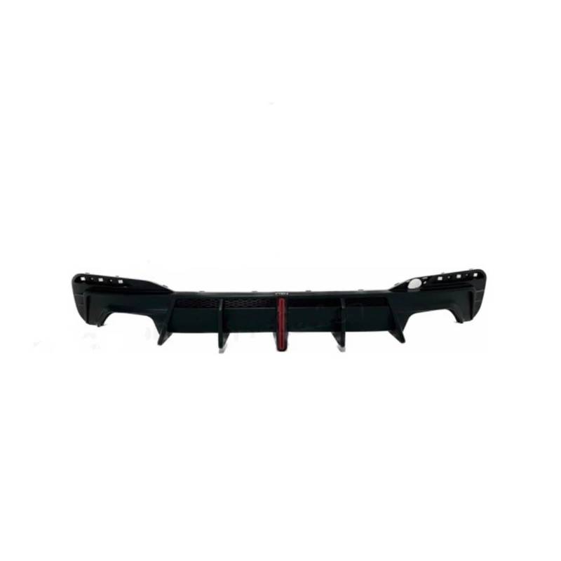 Heckspoiler Für G30 G38 Für Sport 520i 530i 540i Limousine Vten 2017-2023 PP Schwarz 3piece Heckstoßstangendiffusor Lippenspoiler Mit Lichtdiffusor Kofferraum Spoiler(Diffuser 3 Piece) von MINIKS