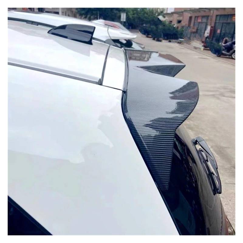 Heckspoiler Für Jazz Für Fit Spoiler 2020 2021 2022 2023 ABS Material Auto Heckflügel Primer Farbe Heckspoiler Kofferraum Spoiler(Schwarz) von MINIKS