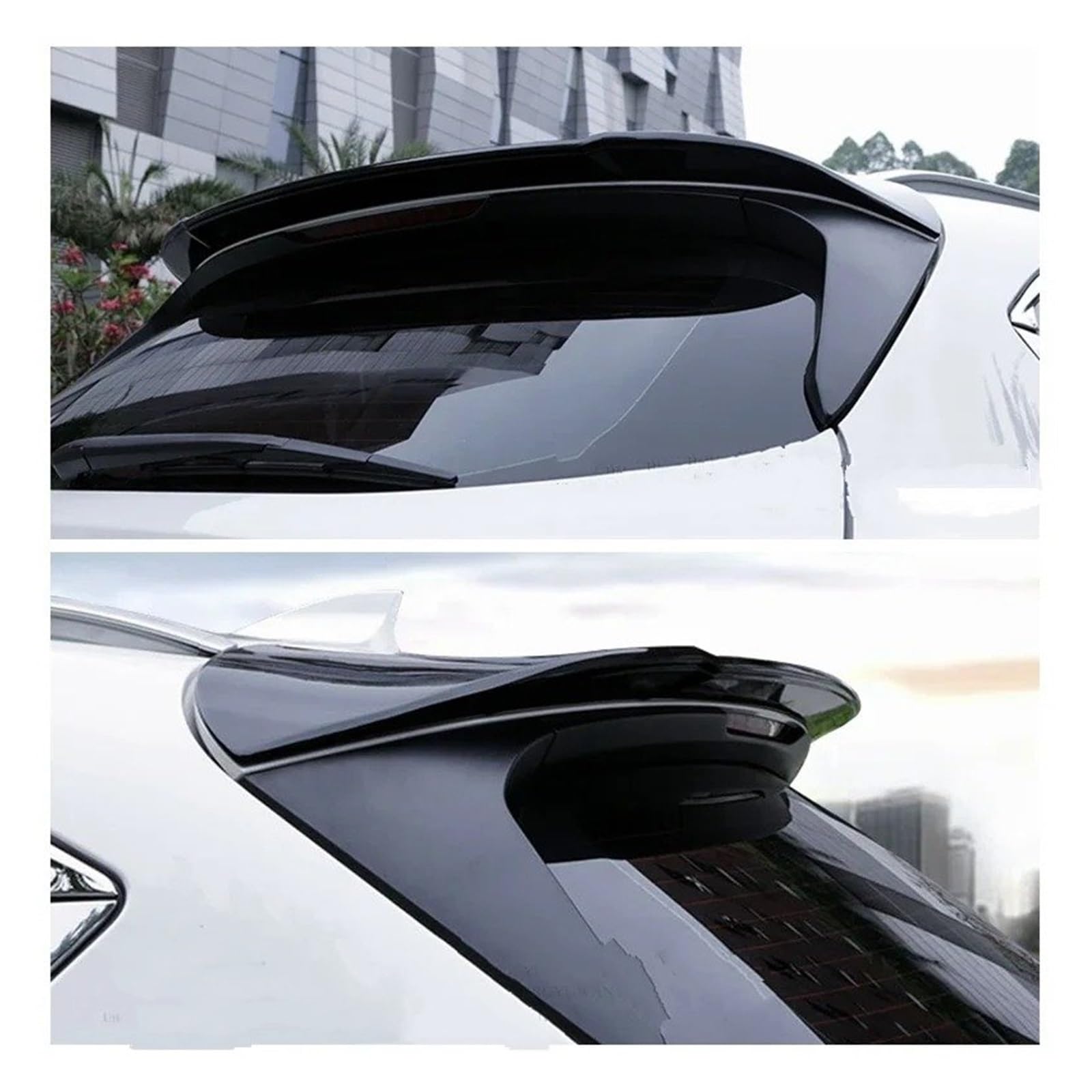 Heckspoiler Für Mazda CX-5 CX5 2017 2018 2019 2020 ABS Außen Heckspoiler Schwanz Trunk Boot Flügel Dekoration Auto Styling Kofferraum Spoiler(Weiß) von MINIKS