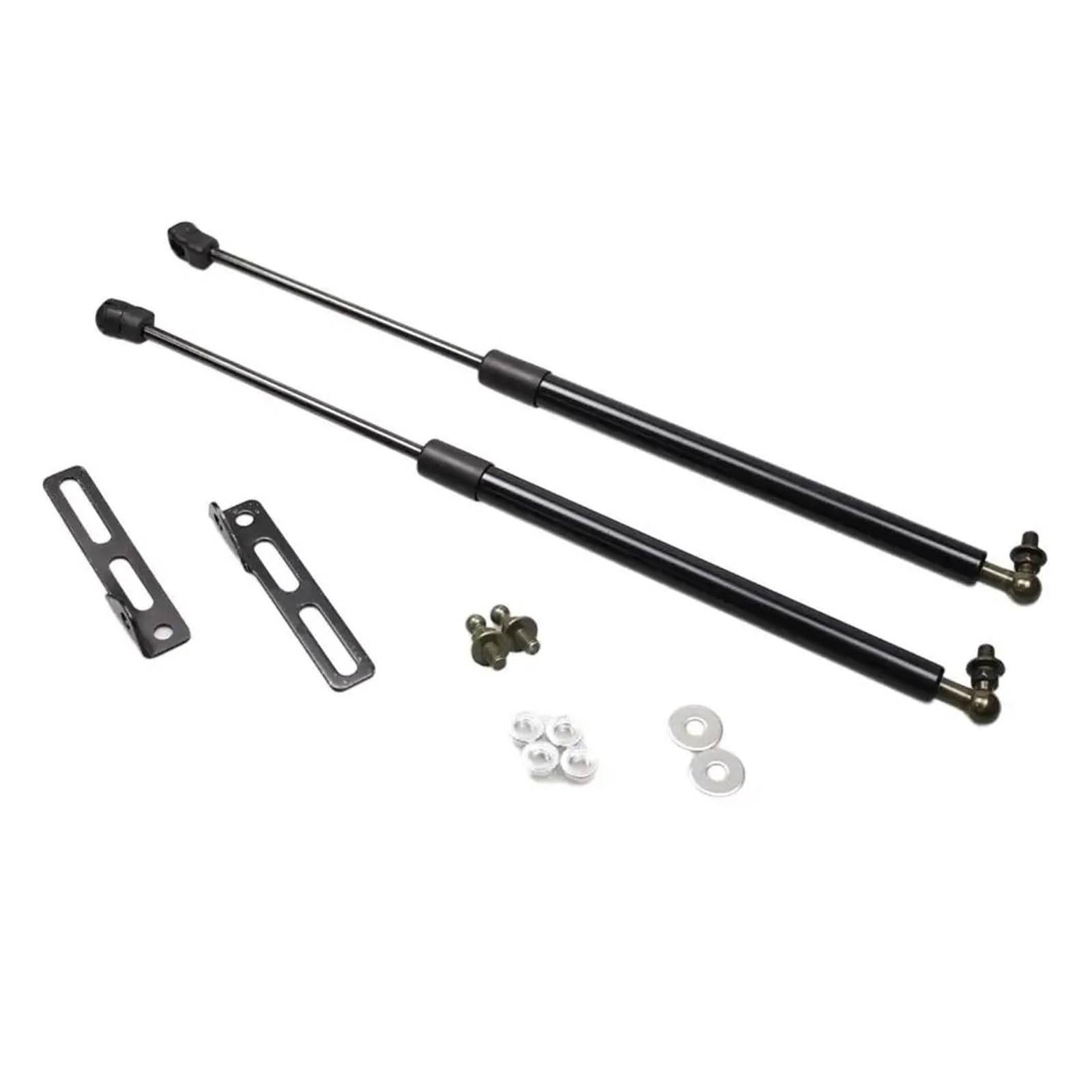 Motorhauben Gasfeder Carbon Fiber Lift Unterstützung Für Nissan X-Trail T32 2014-2016 FÜR Rouge Front Kapuze Haube Gas Streben Schock Dämpfer Quellen Gasdruckfeder(Normal Black) von MINIKS