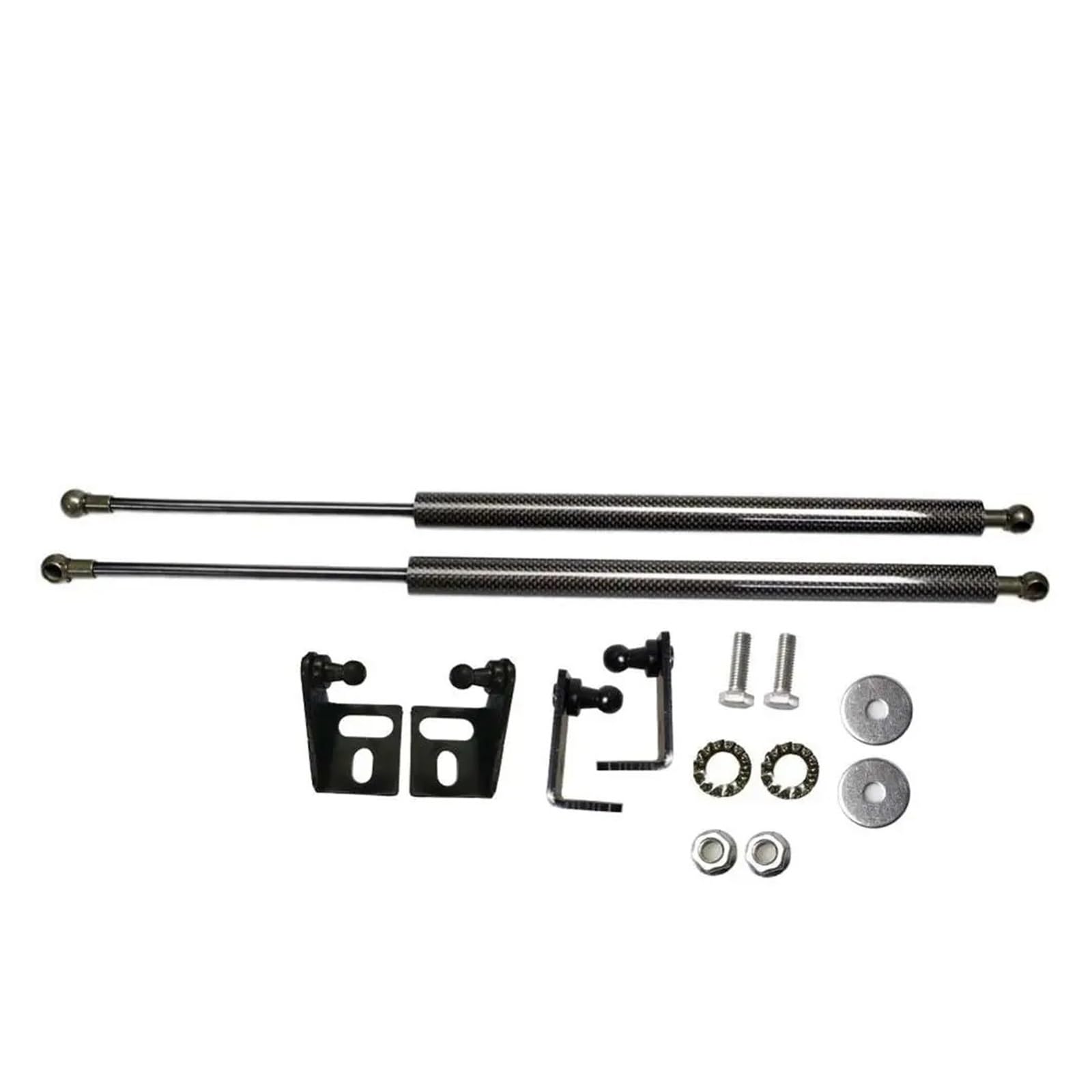 Motorhauben Gasfeder Dämpfer Absorber Für Ford Für Kuga Für Escape C394 2008-2012 Front Motorhaube Haube Ändern Gas Streben Lift Unterstützung Schock Gasdruckfeder(Black Carbon Fiber) von MINIKS