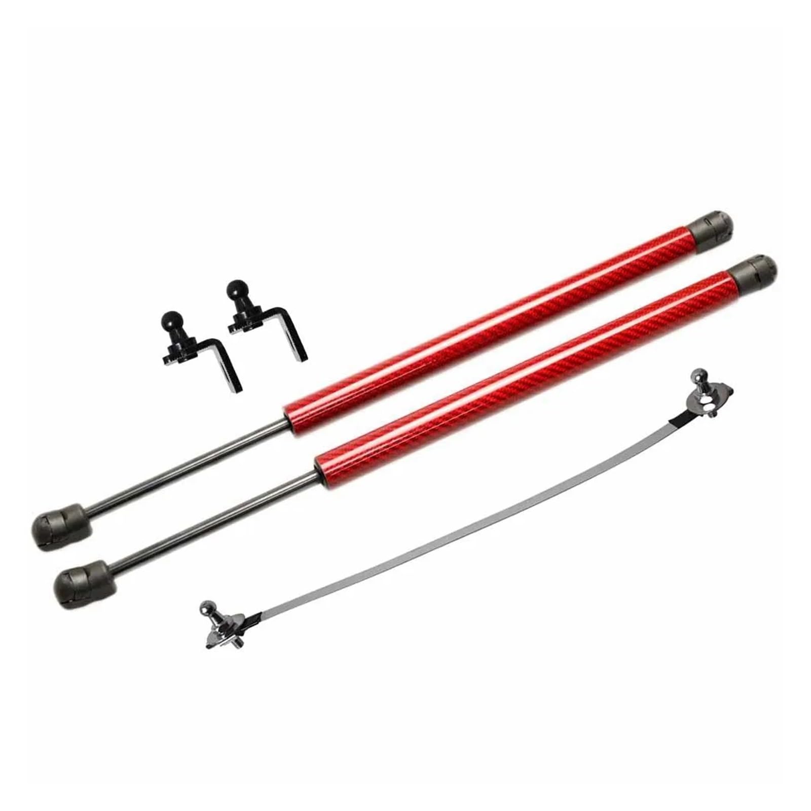 Motorhauben Gasfeder Für Accord 9TH 2013-2018 Front Motorhaube Haube Ändern Gas Streben Lift Unterstützung Stoßdämpfer Zubehör Absorber Gasdruckfeder(Red Carbon Fiber) von MINIKS