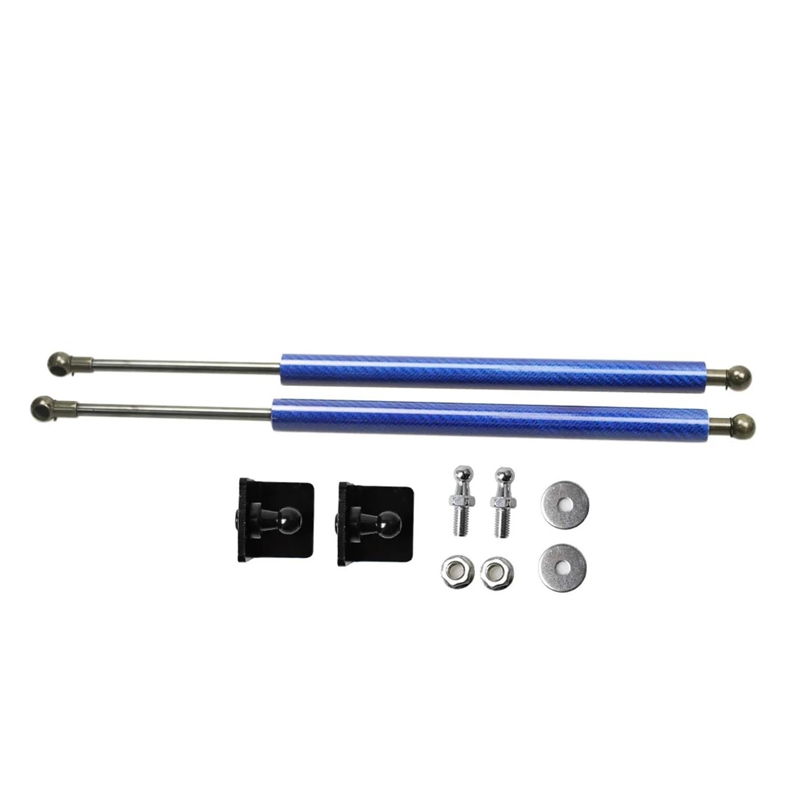 Motorhauben Gasfeder Für FIAT Für Tipo Für Egea 2015-2021 Auto Front Hood Bonnet Modifizieren Gasdruckfedern Lift Support Stoßdämpfer Absorber Gasdruckfeder(Blue Carbon Fiber) von MINIKS