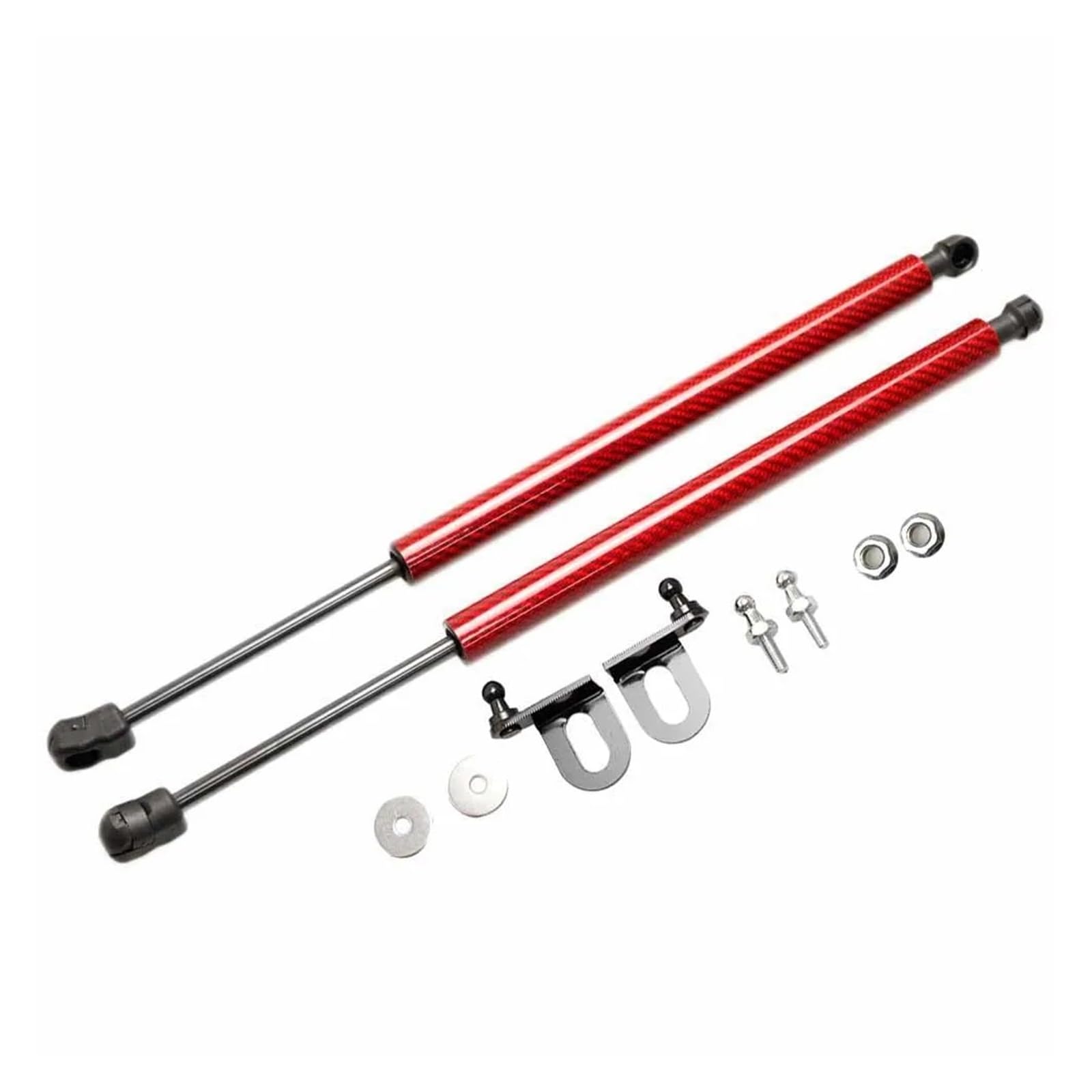 Motorhauben Gasfeder Für Nissan Für Sunny Für Sentra B14 1993-1998 Motorhaube Vorne Ändern Gasdruckfedern Hubstütze Stoßdämpfer Zubehör Absorber Gasdruckfeder(Red Carbon Fiber) von MINIKS