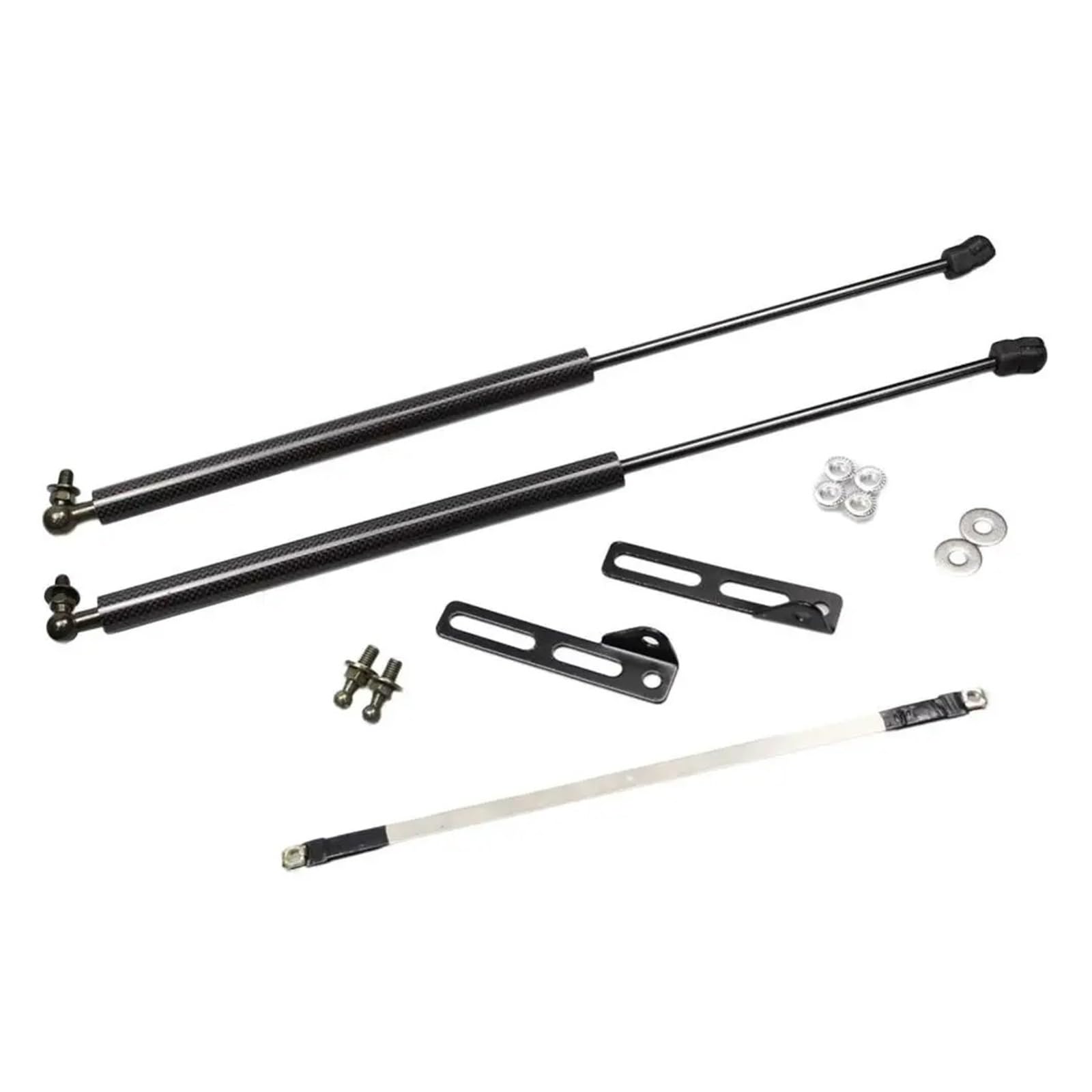 Motorhauben Gasfeder Für Nissan Für Tiida C13 2014-2019 Für Pulsar C13 Fronthaube Motorhaube Modifizieren Gasdruckfedern Hubstützstangen Stoßdämpfer Absorber Gasdruckfeder(Black Carbon Fiber) von MINIKS