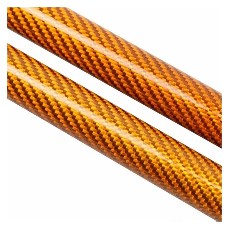 Motorhauben Gasfeder Haube Streben Für Ford Für Ranger Für Wildtrak Für Raptor P703 2022 2023 2024 Motorhaube Zylinder Lift Unterstützung Dämpfer Kolben Stangen Prop Gasdruckfeder(Orange carbon fiber) von MINIKS