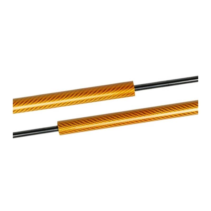Motorhauben Gasfeder Haubendämpfer Für Seat Für Leon MK2 1P 2005-2012 Fronthauben-Gasdruckfedern Kohlefaser-Federdämpfer Hubstützenabsorber Gasdruckfeder(Yellow Carbon Fiber) von MINIKS