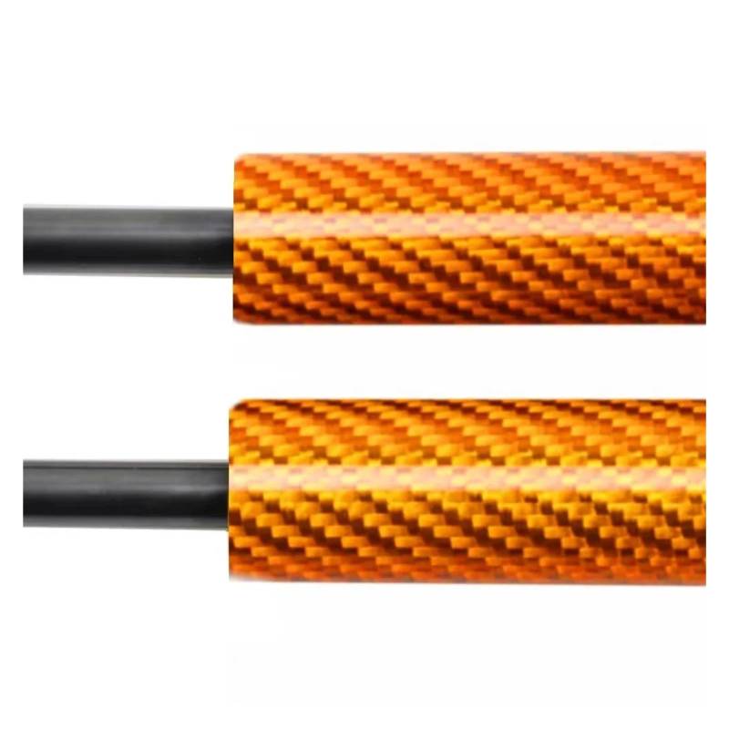 Motorhauben Gasfeder Vordere Haubenstreben Für 2005-2010 Für Hyundai Für Tucson SUV Motorhaubenliftunterstützung Stoßdämpfer Kohlefaserstange Gasfederkolben Gasdruckfeder(Carbon Fiber Orange) von MINIKS