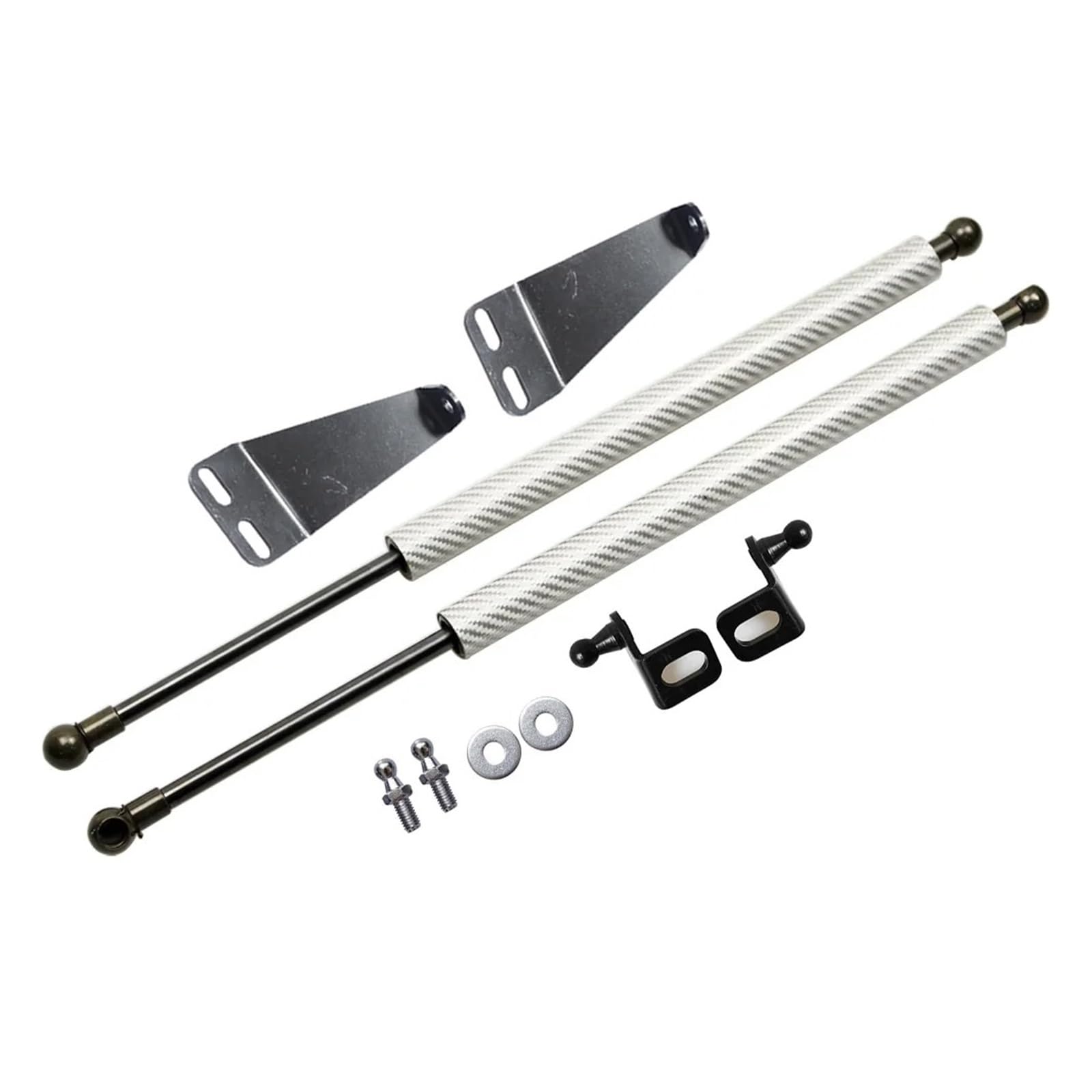 Motorhauben Gasfeder Vorderen Motorhaube Haube Dämpfer Für Nissan 300ZX Z32 Für Fairlady Z 1989-2000 Ändern Gas Streben Lift Unterstützung Kolben Stoßdämpfer Gasdruckfeder(Silver Carbon Fiber) von MINIKS